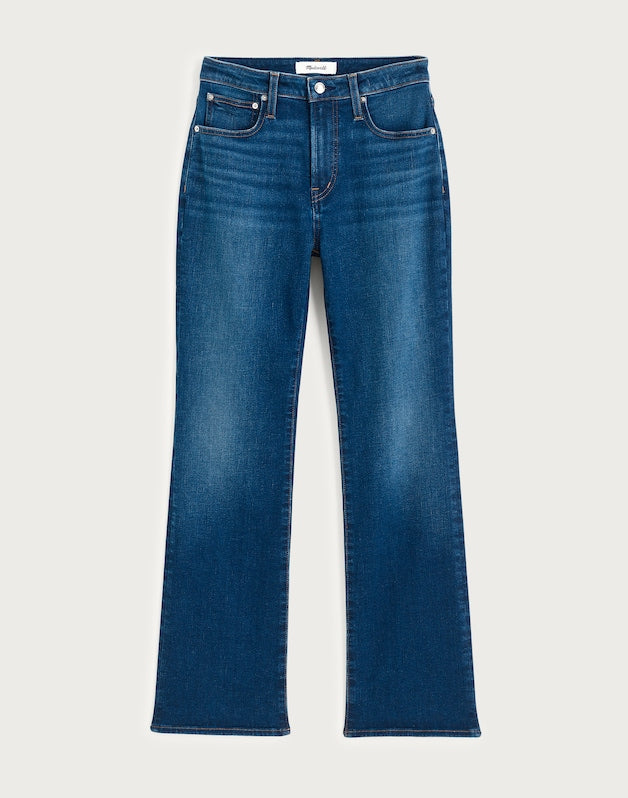 The Short Curvy Flare Crop Jean in Super Stretch Denim OSGOODE WASH