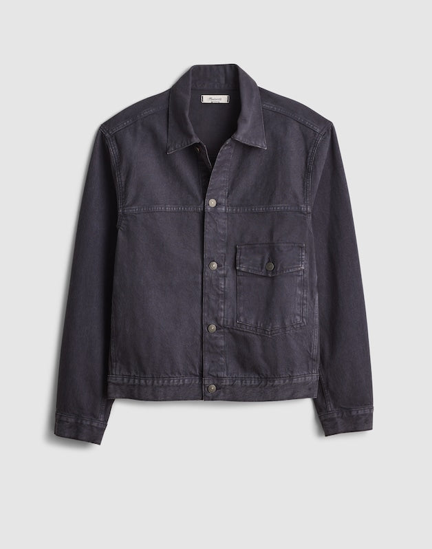 Denim Single-Pocket Jacket INDUSTRIAL BLUE