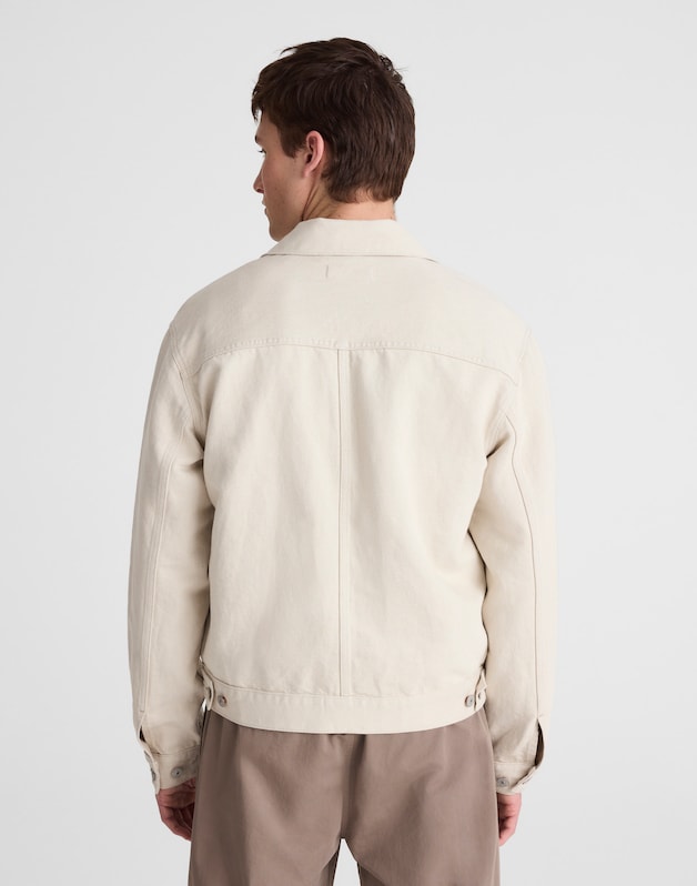 Denim Zip-Front Trucker Jacket HOLBROOK WASH