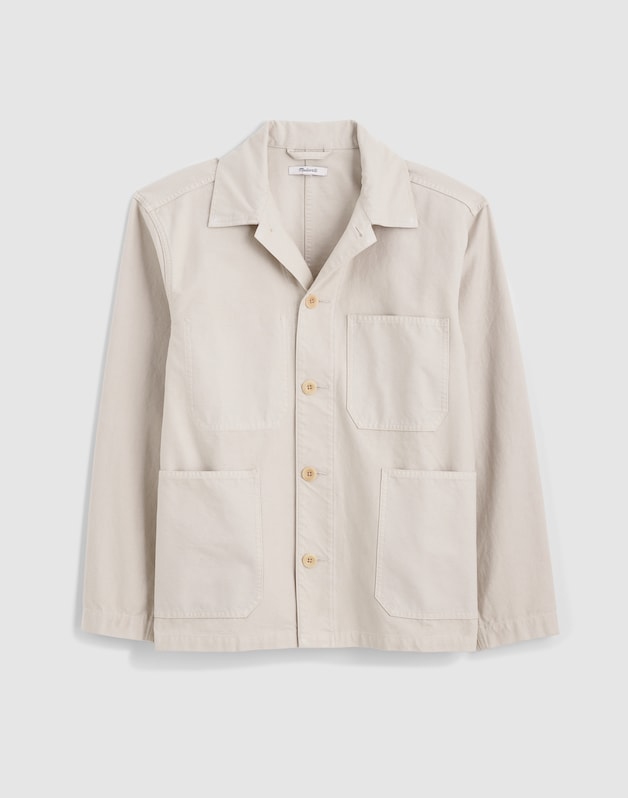 Chore Jacket in Reverse Sateen STONE