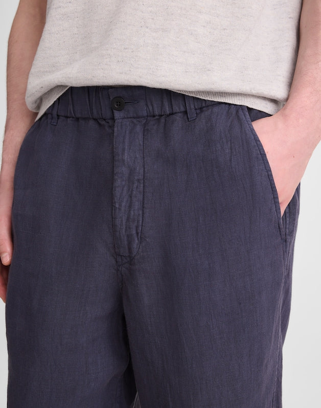 Pull-On Pant in Linen INK