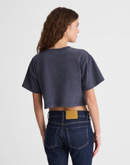 Madewell x Benjamin Talley Smith The Sullivan Boxy Crop Tee CLASSIC NAVY