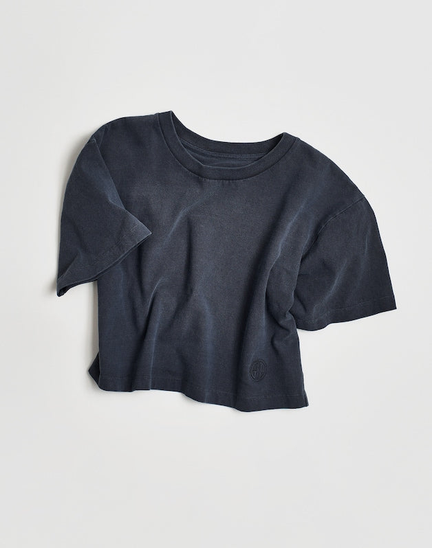 Madewell x Benjamin Talley Smith The Sullivan Boxy Crop Tee CLASSIC NAVY