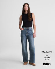 Short Circular Wide-Leg Jean SOFT INDIGO WASH