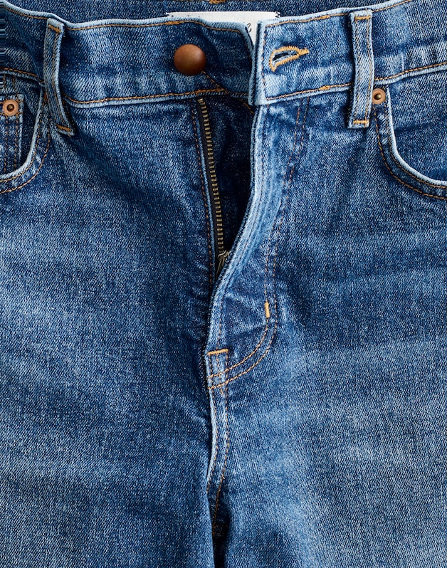 Short Circular Longline Straight Jean STORM CLOUD WASH