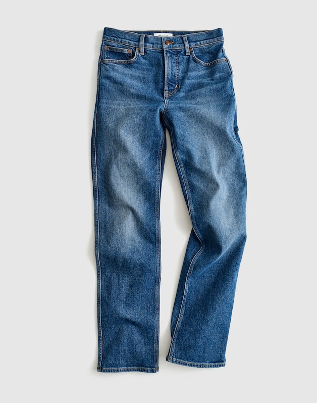 Tall Circular Longline Straight Jean STORM CLOUD WASH