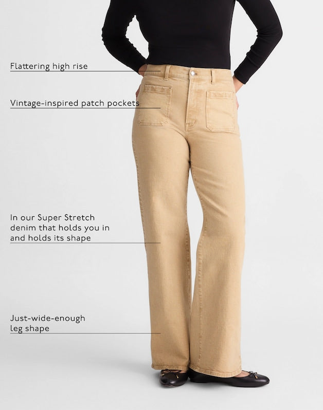 The Short Emmy Wide-Leg Pant FAWN