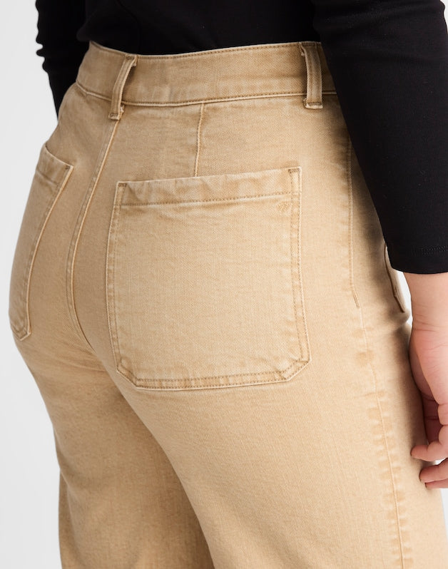 The Short Emmy Wide-Leg Pant FAWN