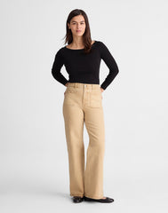 The Short Emmy Wide-Leg Pant FAWN