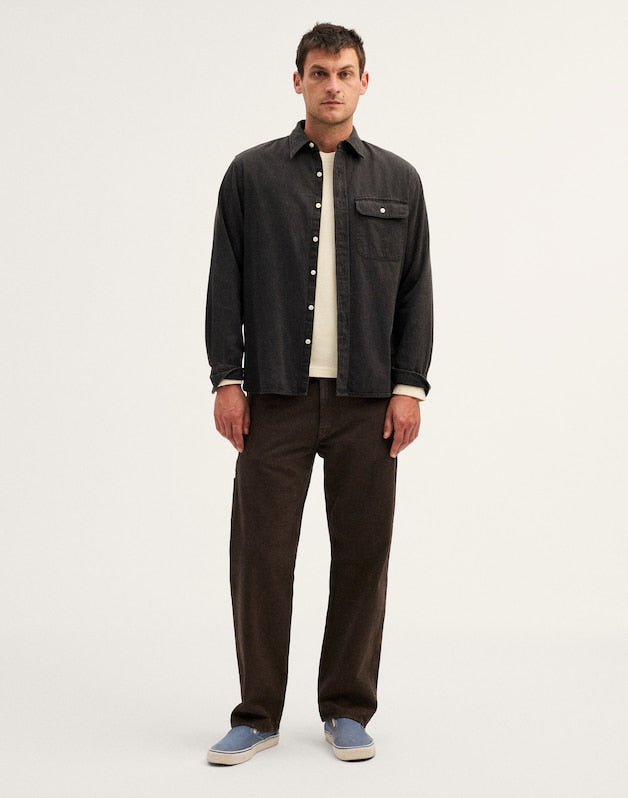 Single-Pocket Shirt in SoftFade Denim DRAUGHTON WASH