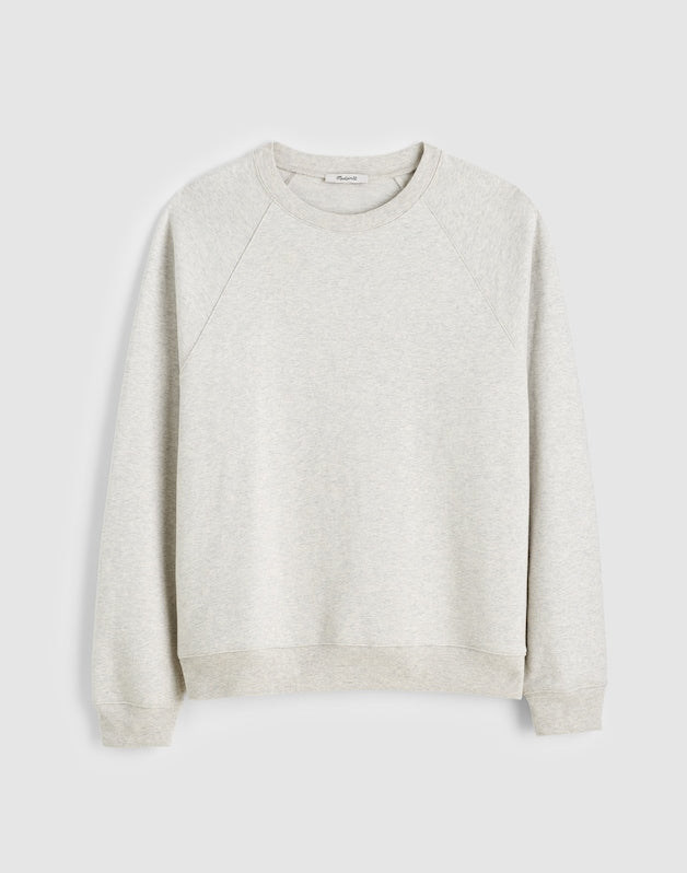 Crewneck Sweatshirt in Loopback Terry HEATHER GREY