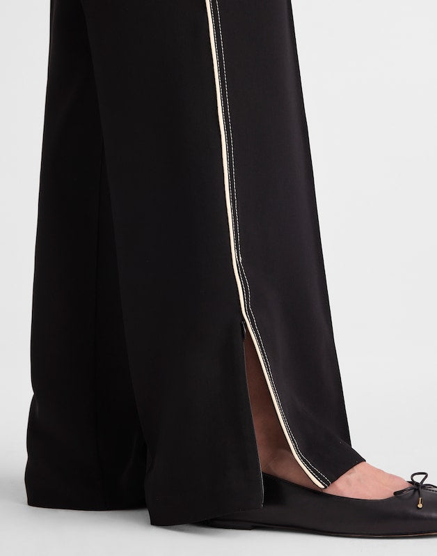 Pull-On Bootcut Track Pant JET BLACK