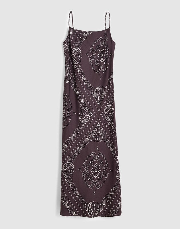 Cami Midi Slip Dress CHOCOLATE PLUM