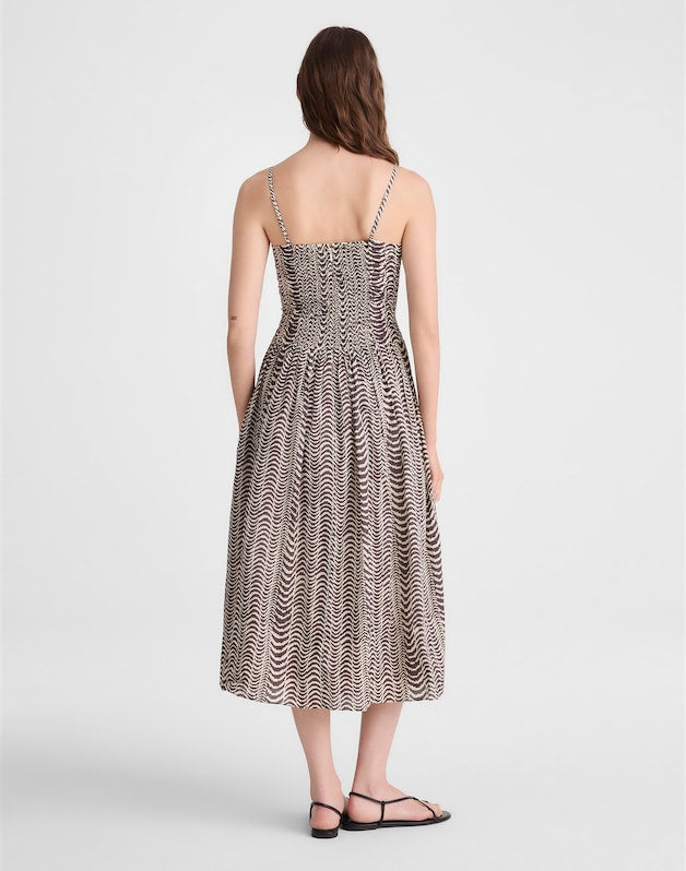 Ruched Midi Dress CHOCOLATE PLUM