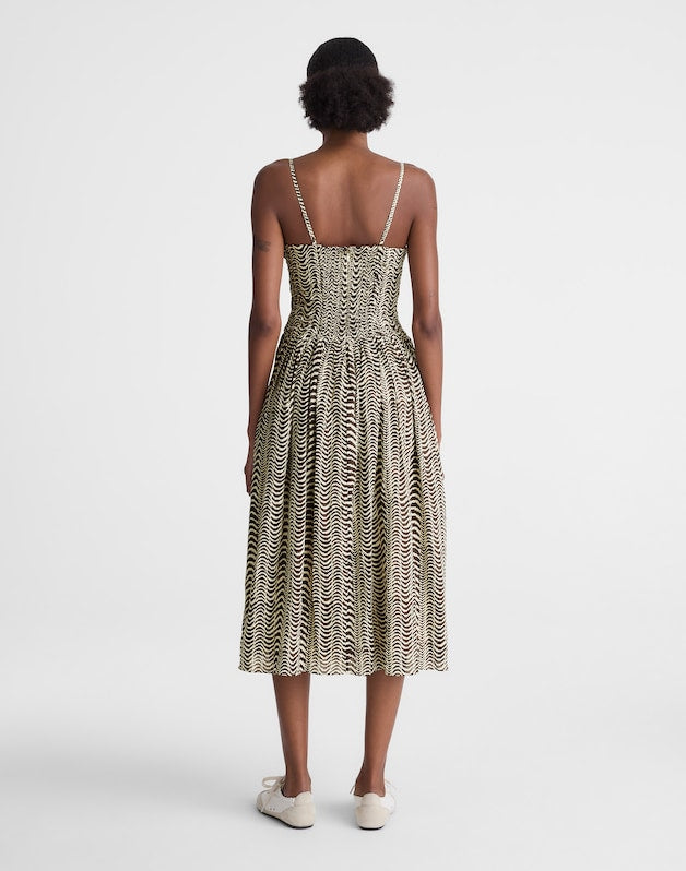 Ruched Midi Dress CHOCOLATE PLUM