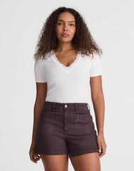 The Curvy Emmy Short CHOCOLATE PLUM