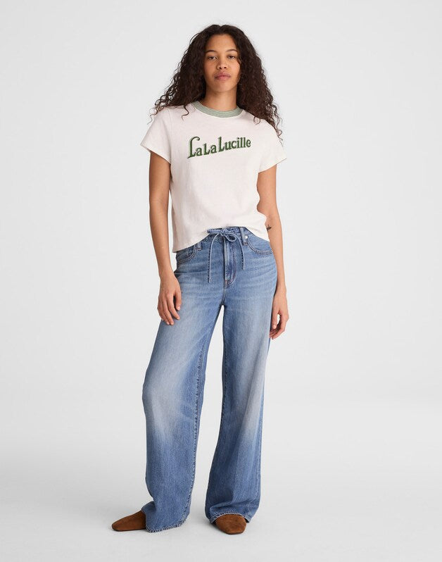 The Relaxed Tee in Vintage Jersey GARDEN GREEN