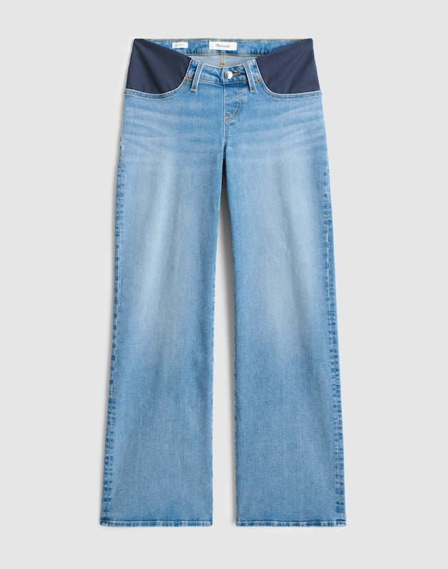The Maternity Wide-Leg Jean in Super Stretch Denim COASTAL BLUE WASH