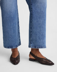The Harpor Slingback Flat DARK CAROB