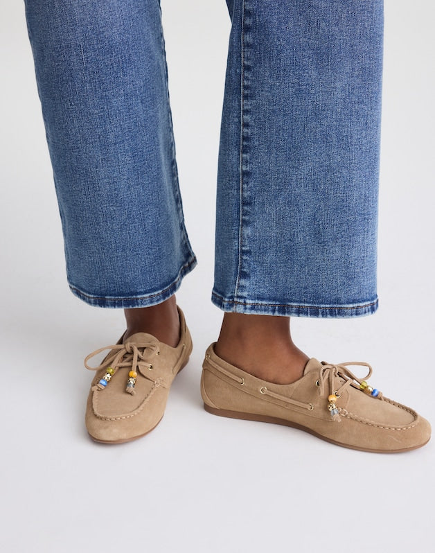 The Jamie Boat Shoe in Suede WALNUT SHELL
