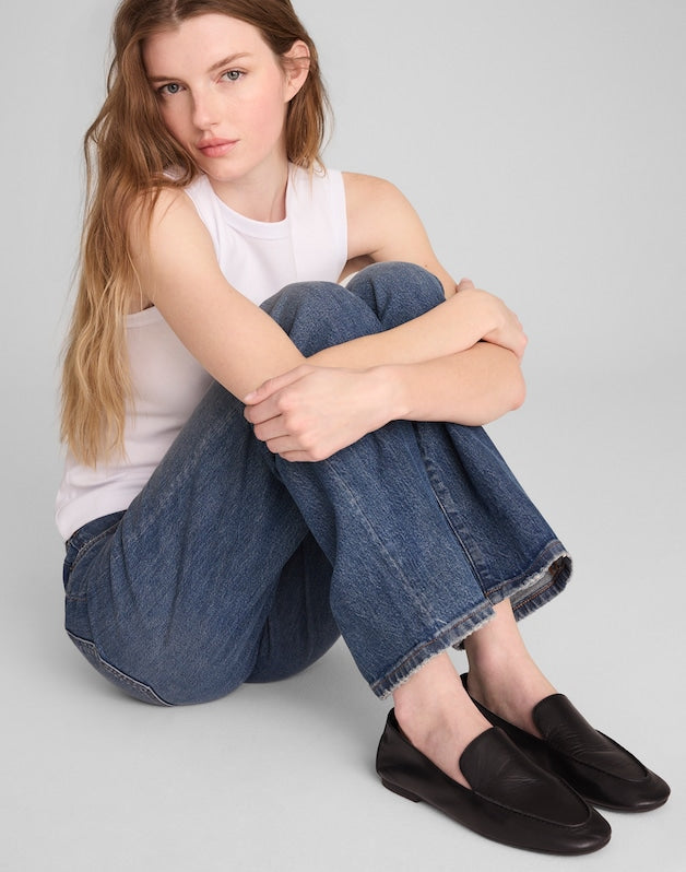 The Dolli Loafer in  Glove Leather TRUE BLACK
