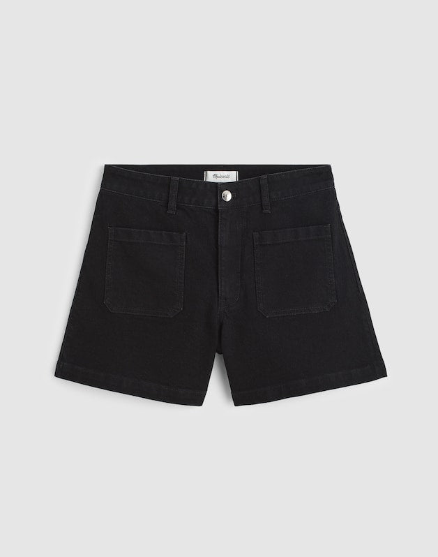 The Curvy Emmy Denim Short BLACK RINSE WASH
