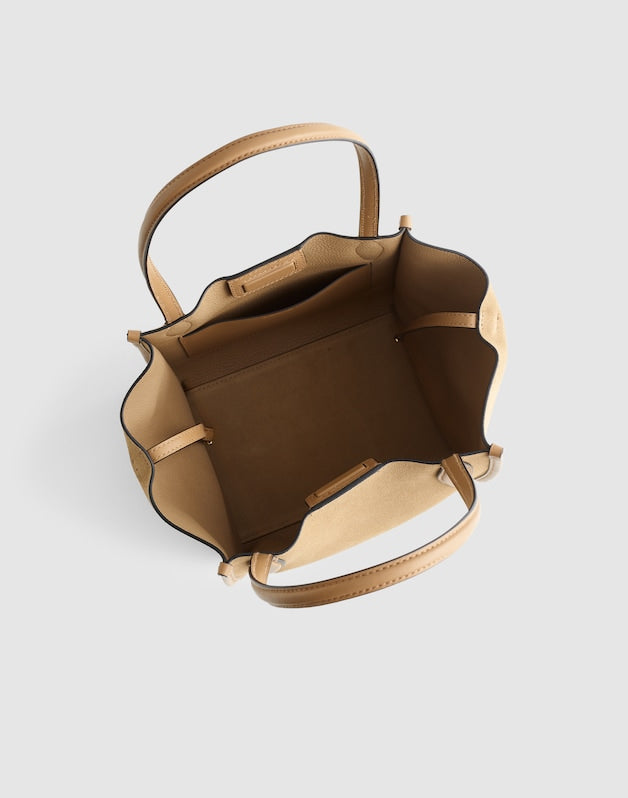 The Lexington Small Tote in Suede WALNUT SHELL