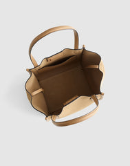 The Lexington Small Tote in Suede WALNUT SHELL