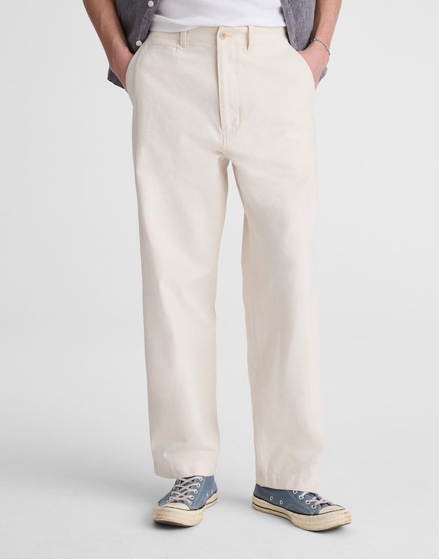 Utility Pant in Cotton-Hemp Canvas NATURAL SEEDED