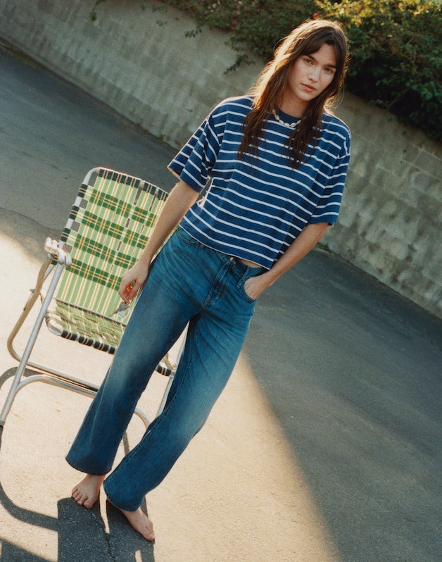 The Tall Perfect Vintage Wide-Leg Crop Jean in Airy Denim SOLSTICE WASH