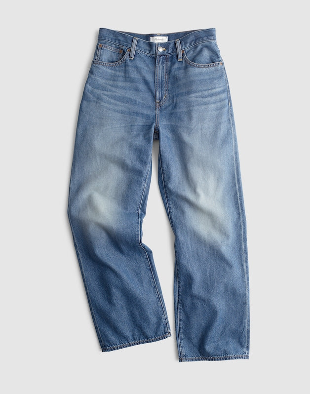 The Short Perfect Vintage Wide-Leg Crop Jean in Airy Denim SOLSTICE WASH
