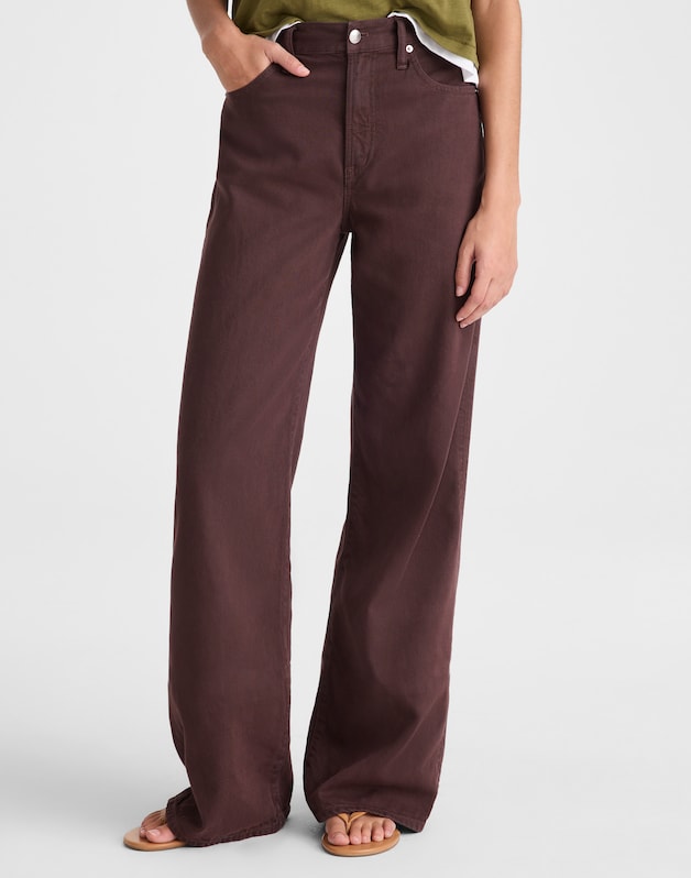 The Tall Ultimate Wide-Leg Jean in Airy Denim BURNT COCOA