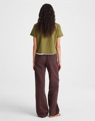 The Tall Ultimate Wide-Leg Jean in Airy Denim BURNT COCOA