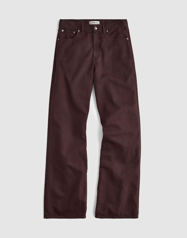 The Short Ultimate Wide-Leg Jean in Airy Denim BURNT COCOA