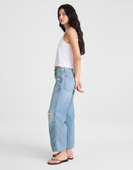 Tall Low-Slung Baggy Crop Jeans LARSON WASH