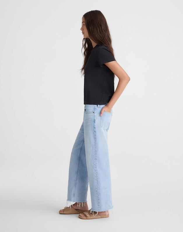 Tall Low-Slung Baggy Crop Jeans in Foster Wash FOSTER WASH