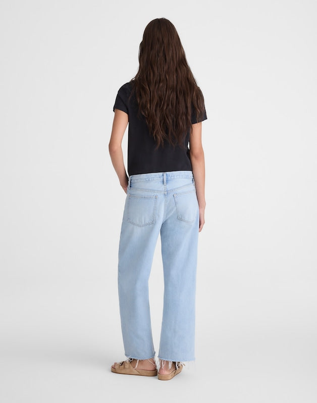 Tall Low-Slung Baggy Crop Jeans in Foster Wash FOSTER WASH