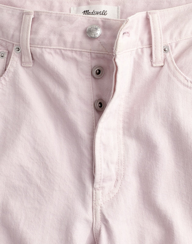 Low-Slung Baggy Crop Jeans MARBLE LILAC