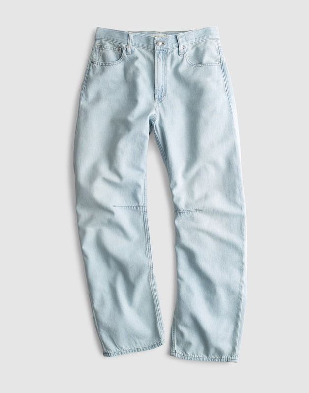 The Tall Darted Barrel-Leg Jean in Airy Denim LAGUNA WASH