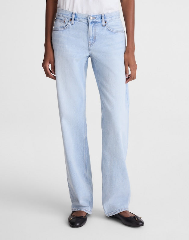 The Short Low-Rise Loose Jean in Foster Wash FOSTER WASH