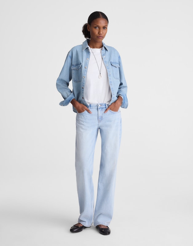 The Low-Rise Loose Jean in Foster Wash FOSTER WASH