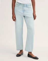 The Tall Curvy Darted Barrel-Leg Jean in Airy Denim LAGUNA WASH