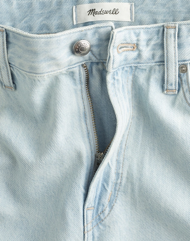 The Short Curvy Darted Barrel-Leg Jean in Airy Denim LAGUNA WASH