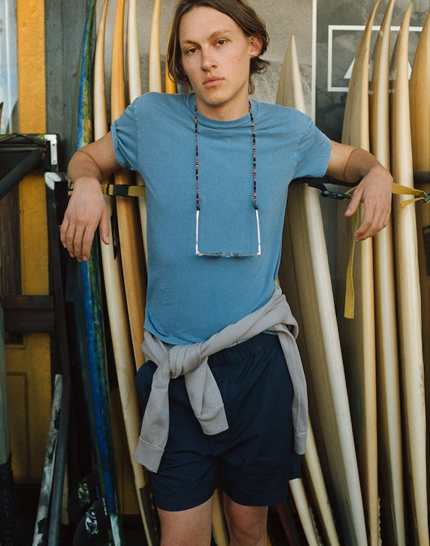 Pull-On Short in Poplin INK