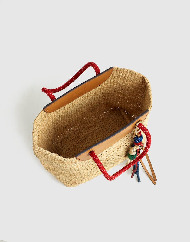 The Woven Mini Tote FESTIVAL RED MULTI