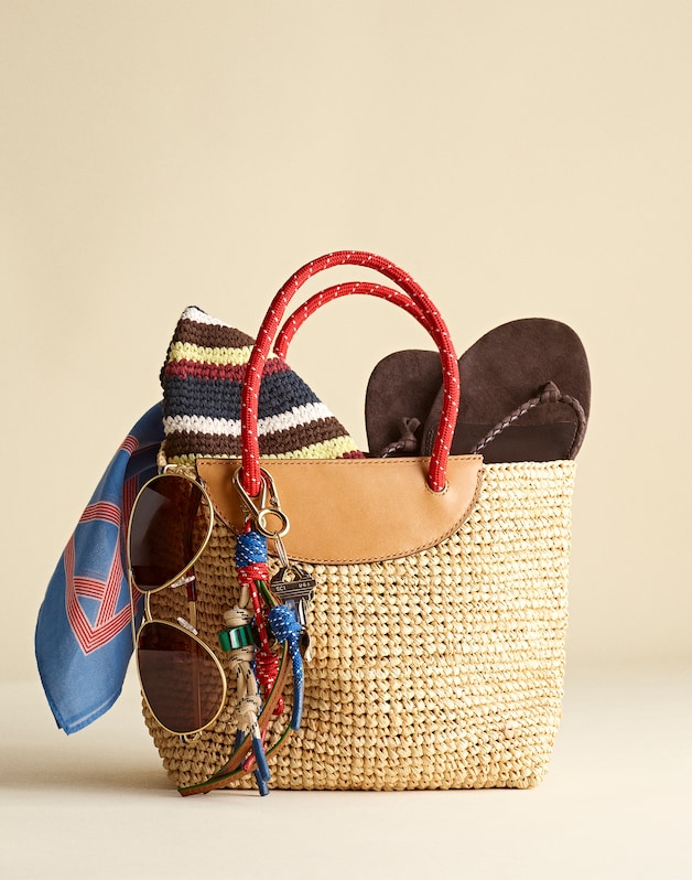 The Woven Mini Tote FESTIVAL RED MULTI
