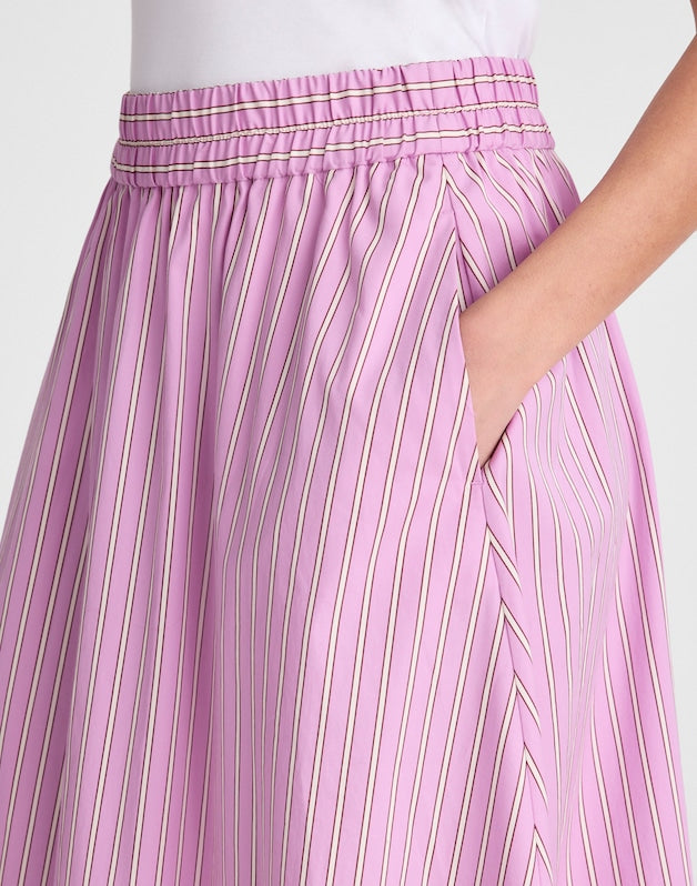 Midi Circle Skirt in Poplin WARM WISTERIA