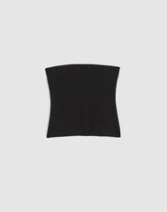 Knit Tube Top JET BLACK