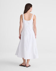 The Rylee Midi Dress WHITE