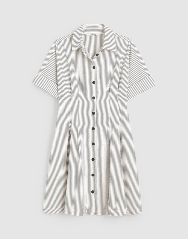 The Perry Mini Shirtdress BLACK VINTAGE IVORY YARNDYE